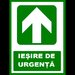 Placuta pentru iesire de urgenta cu sageata in sus